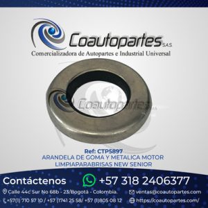 ARANDELA DE GOMA Y METALICA MOTOR LIMPIAPARABRISAS NEW SENIOR GMOVIL GREEN MOVIL 11973232