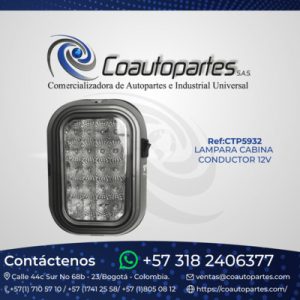 LAMPARA CABINA CONDUCTOR 12V L7075T/S