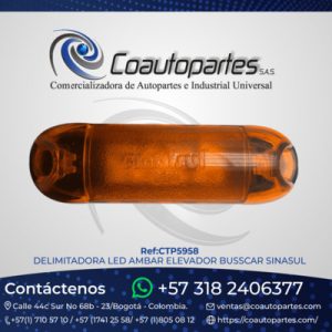 DELIMITADORA LED AMBAR ELEVADOR SINASUL