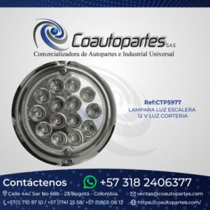 LAMPARA LUZ ESCALERA 12 V LUZ CORTERIA L7055A / 5 /
