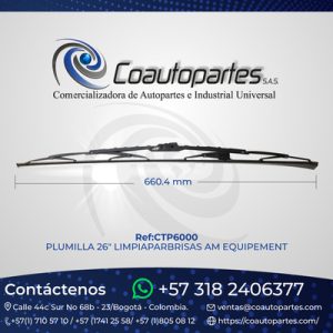 PLUMILLA 26" LIMPIAPARBRISAS AM EQUIPEMENT