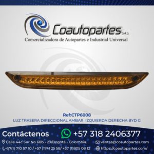 LUZ TRASERA DIRECCIONAL AMBAR IZQUIERDA DERECHA BYD G NAL