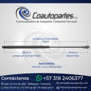 PISTON A GAS IDEALE 800 10336469