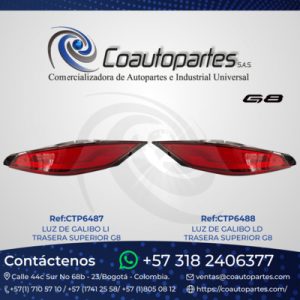 LUZ DE GALIBO LI/LD TRASERA SUPERIOR G8