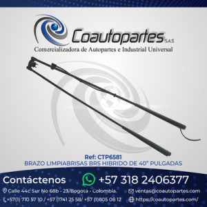 BRAZO LIMPIABRISAS BRS HIBRIDO DE 40" PULGADAS