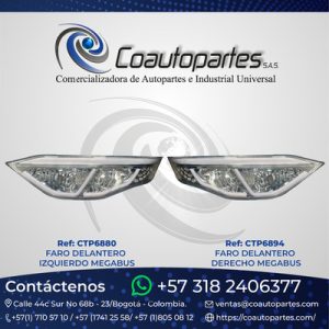 FARO DELANTERO DERECHO MEGABUS